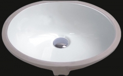 19" Oval Porcelain Ceramic Undermount Sink - AGW1601